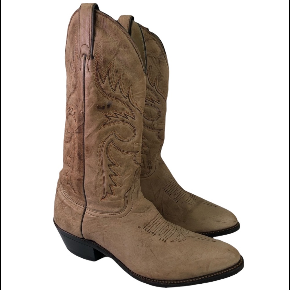 Abilene Women’s Calf Skin Cowboy Western Boots Size 9